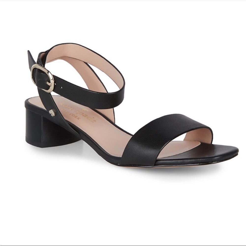 Kate Spade Maui Leather Sandals NWOT Black Size 10.